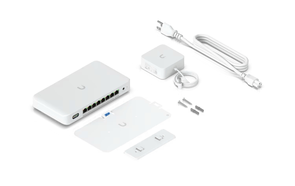 UBNT UniFi UDB-Switch - WiFi 7 Uplink’li 10GbE + 2.5GbE 8 Port PoE+ Switch, 0.96” LCM, 6 GHz Ready — görsel 7